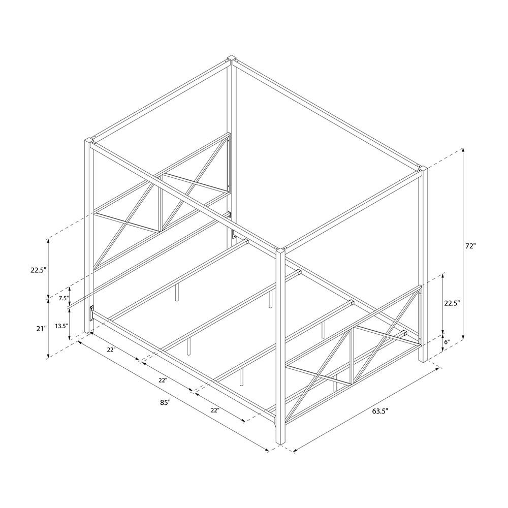 Mercer41 Saarah Metal Bed & Reviews | Wayfair