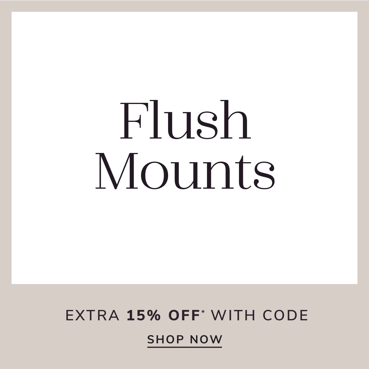 Flush Mount Sale