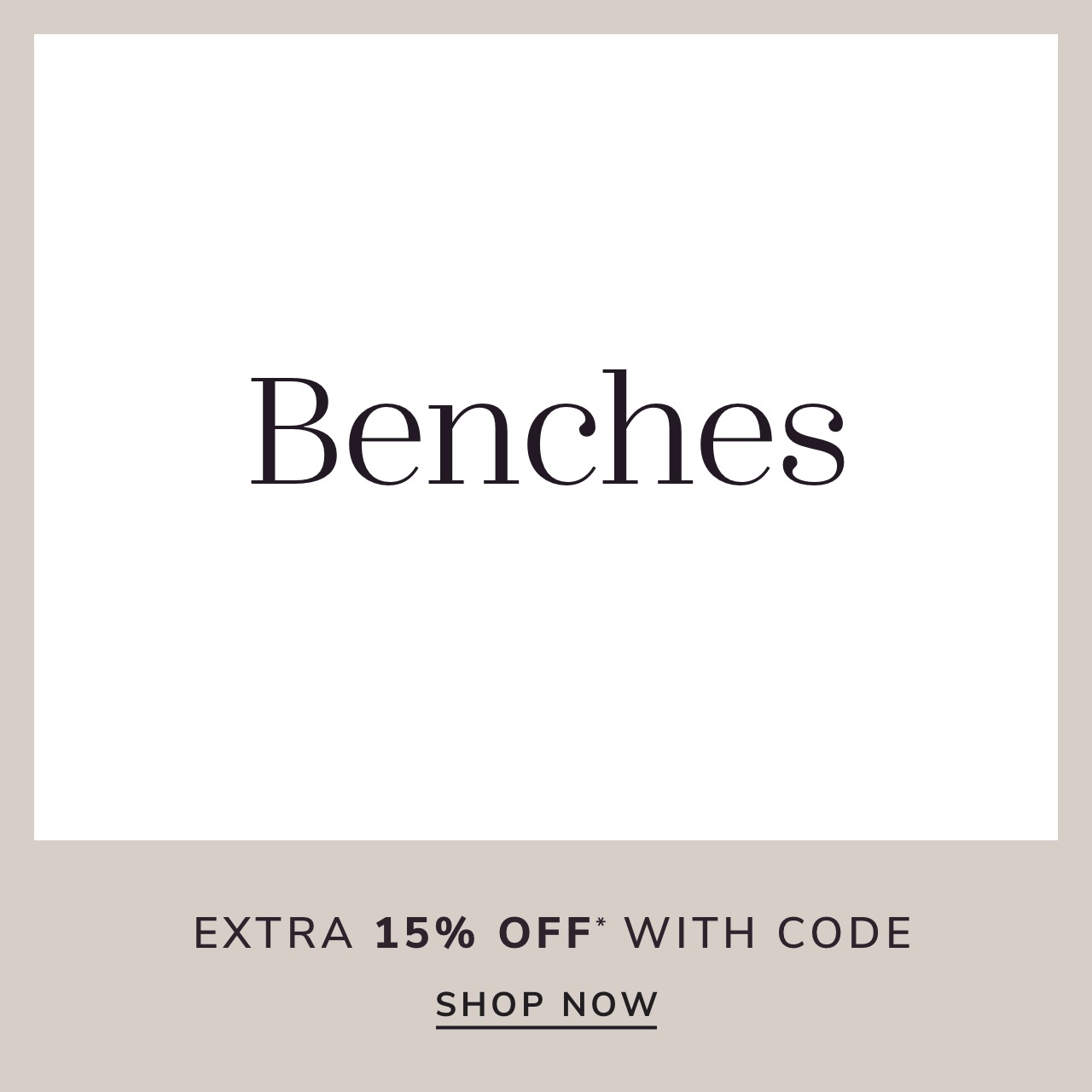 Bench Sale