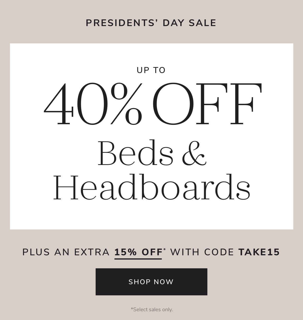 Bed & Headboard Sale