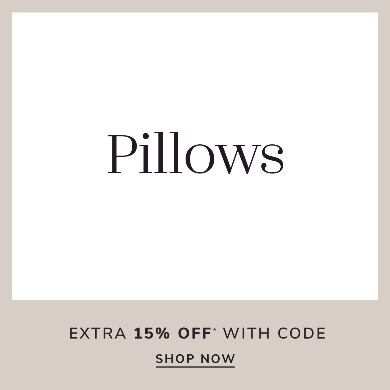 Pillow Sale