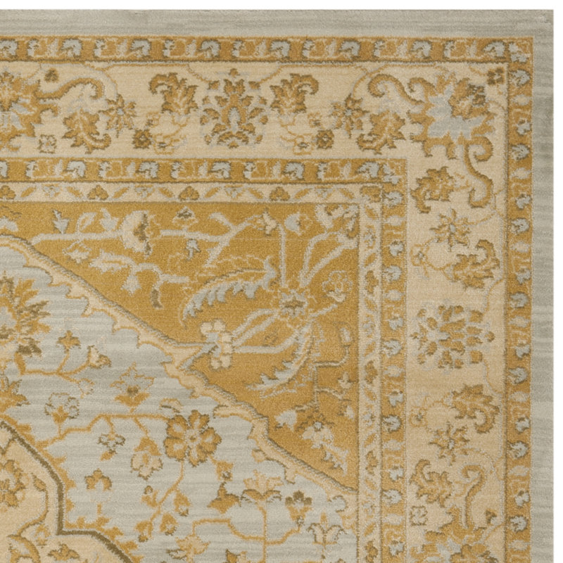 Safavieh Austin Light Grey/Gold Area Rug & Reviews Wayfair