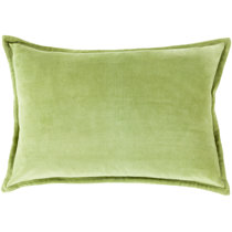 Cover Only Gold Tone Base with Green Vine and Mauve Flower 17x17 Silk Embroidery Pillows