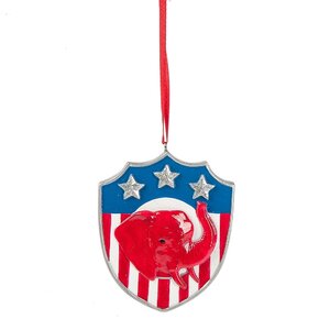 Specialty Republican Elephant Ornament