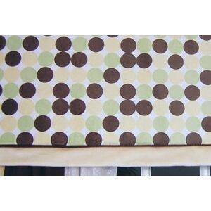 Minky Polka Dot Tab Valance