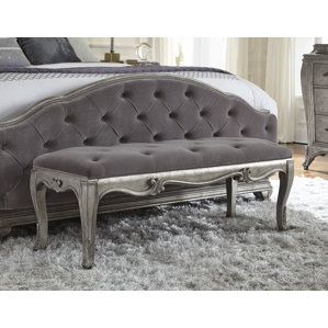 Holmes Upholstered Bench by House of Hampton