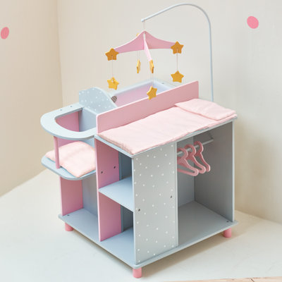 baby doll bed and changing table