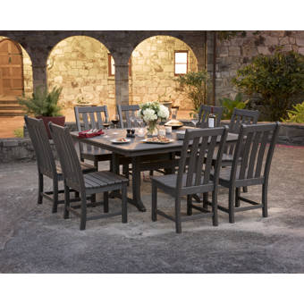 polywood vineyard 9 piece dining set