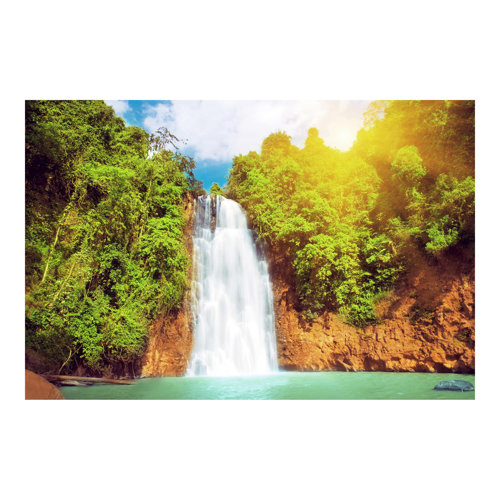Paradise Lagoon 1.9m x 2.88m Textured Matt Peel & Stick Wall Mural East Urban Home