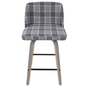 1X Shop Stool with Checkered Design Durable Warranty Garage Chair