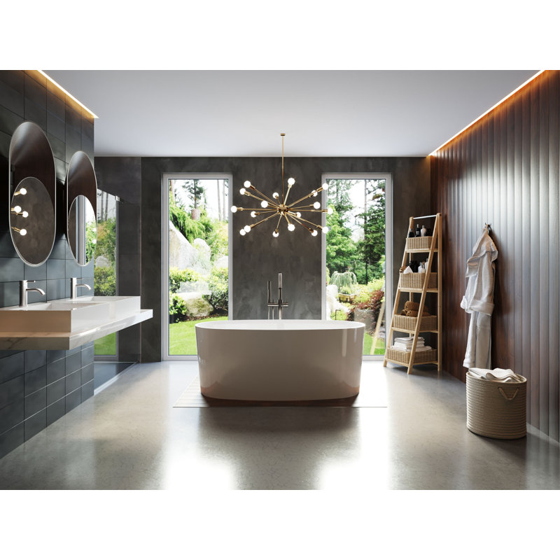 BW-08-G 61" x 32" Freestanding Soaking Bathtub