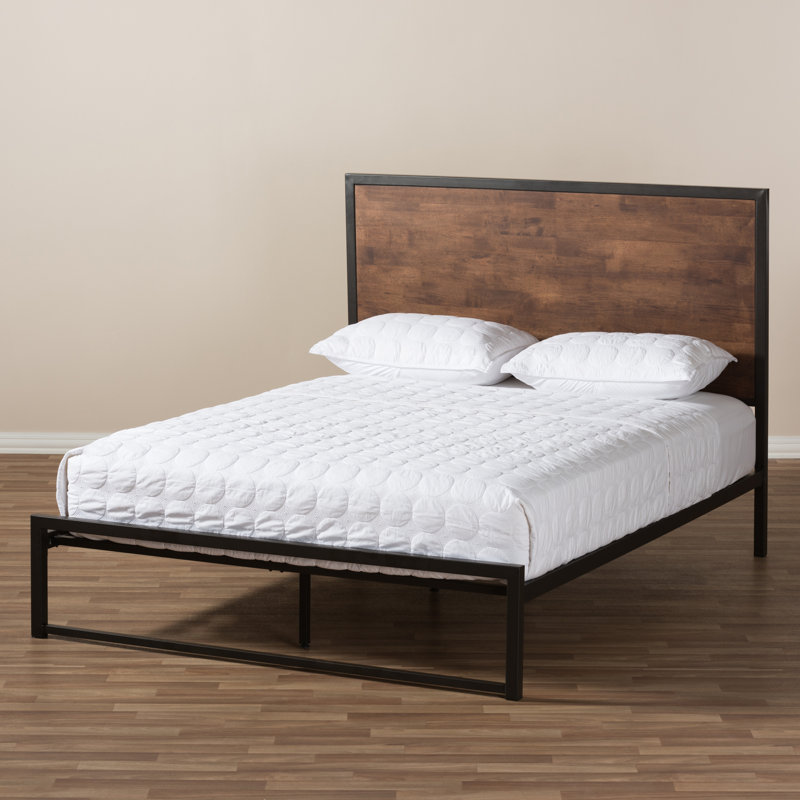 Union Rustic Nadolski Rustic Industrial Platform Bed & Reviews | Wayfair