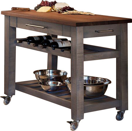 Martins Homewares Metro Mobile Kitchen Island With Solid Walnut Top Metro Mobile Kitchen Island With Solid Walnut Top