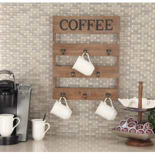 Wall Mounted Mug Rack Wayfair Wall Mounted Mug Rack Wayfair
