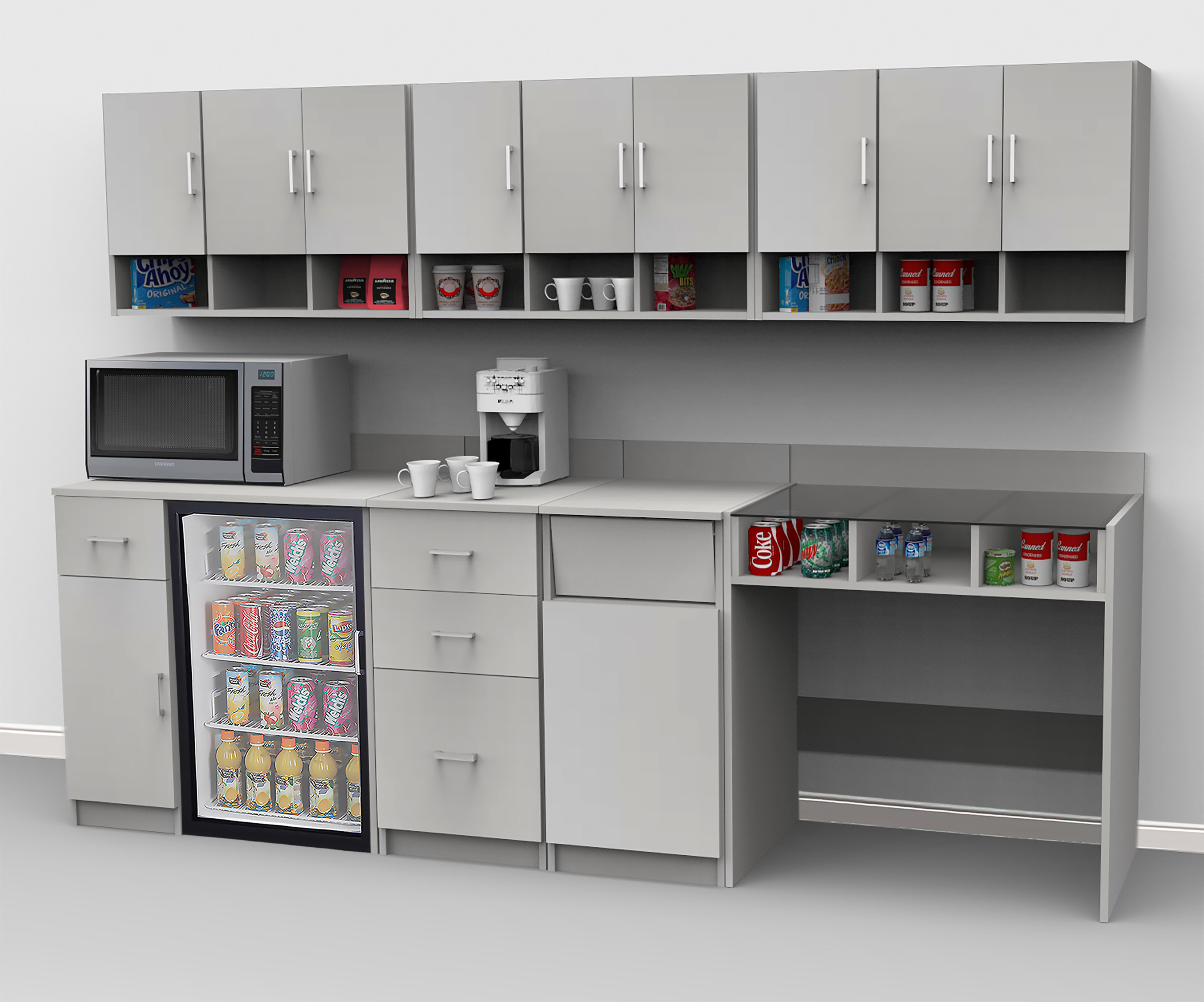 Breaktime Coffee Kitchen Lunch Break Room 84 X 108 Base Wall