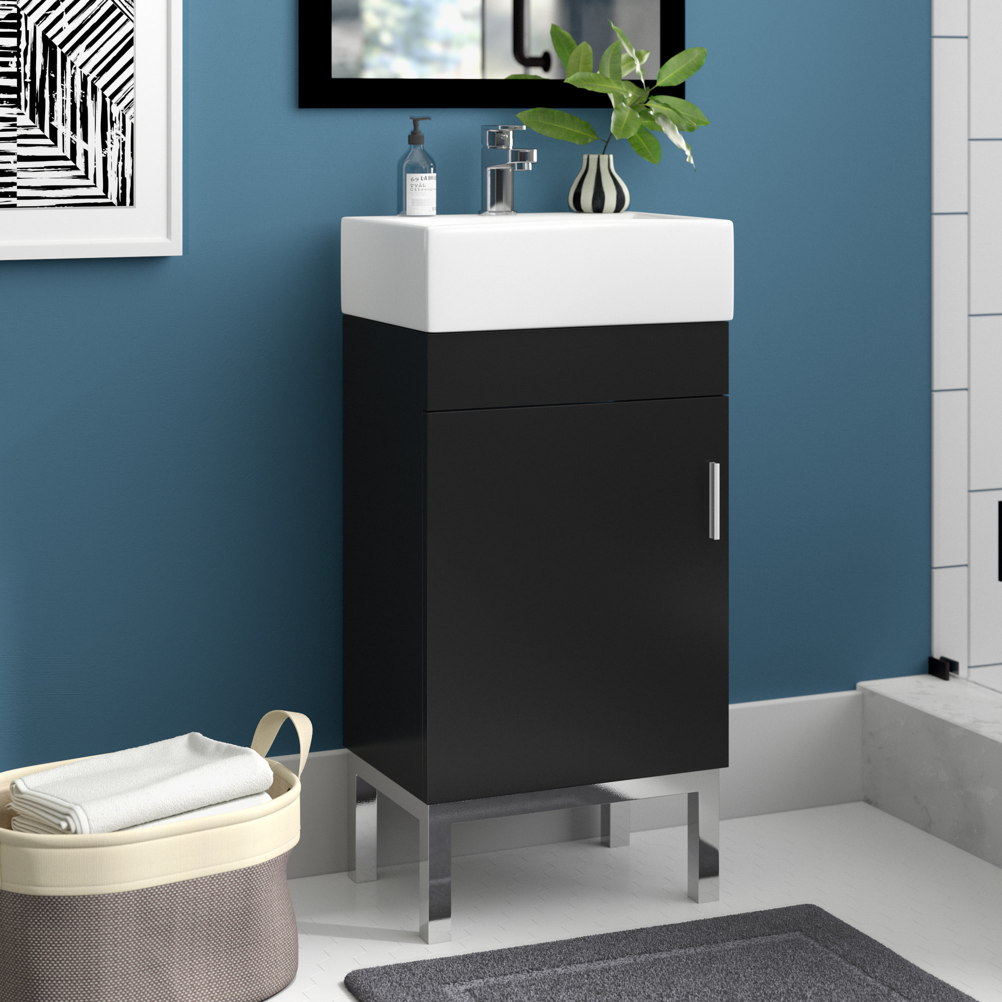 Zipcode Design Newnan 16 Single Bathroom Vanity Set Reviews Newnan 16 Single Bathroom Vanity Set