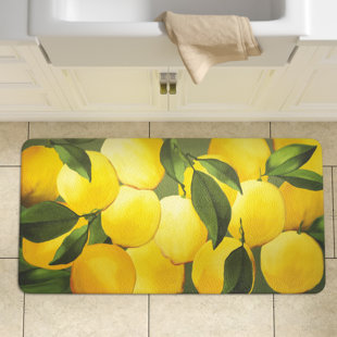 Lemon And Lime Kitchen Decor Wayfair Easterbrooks Lemons Kitchen Mat