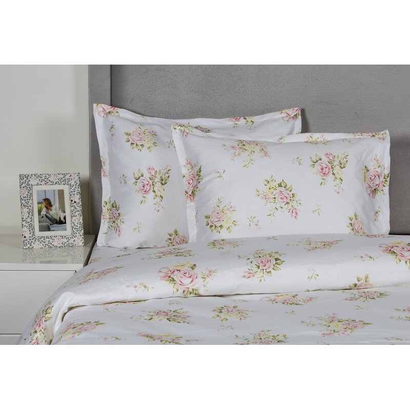 Melange Home Rose Bouquet Duvet Cover Set Reviews Wayfair