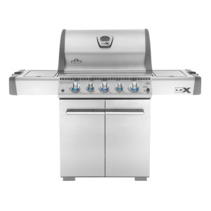 Lex Cart 6-Burner Propane Gas Grill with Cabinet