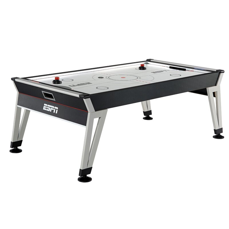 Espn 84 Two Player Air Hockey Table With Digital Scoreboard And