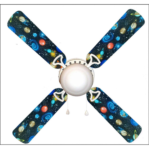 42 Spitzer Outer Space 4 Blade Ceiling Fan Light Kit Included