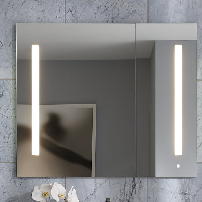 Aio Recessed Frameless Medicine Cabinet With 6 Adjule Shelves And Led Lighting Aio Recessed Frameless Medicine Cabinet With 6 Adjule Shelves And Led Lighting