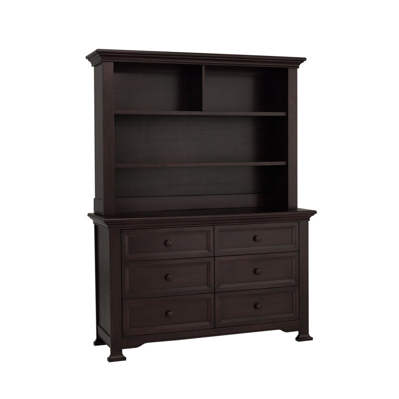 You see a chest of drawers (vol:10). medford 6 drawer double dresser with hutch