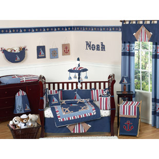 Beach Crib Bedding Wayfair Nautical Nights 9 Piece Crib Bedding Set