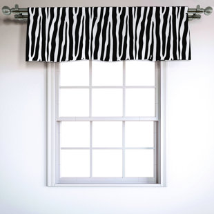Animal Print White Valances Kitchen Curtains You Ll Love In 2020 Animal Print White Valances Kitchen