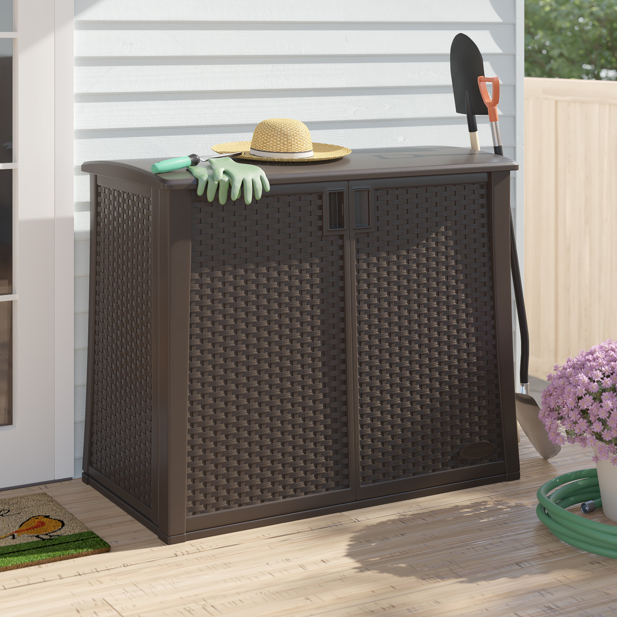 Backyard Furniture Porch Store Items On Deck Brown Waterproof