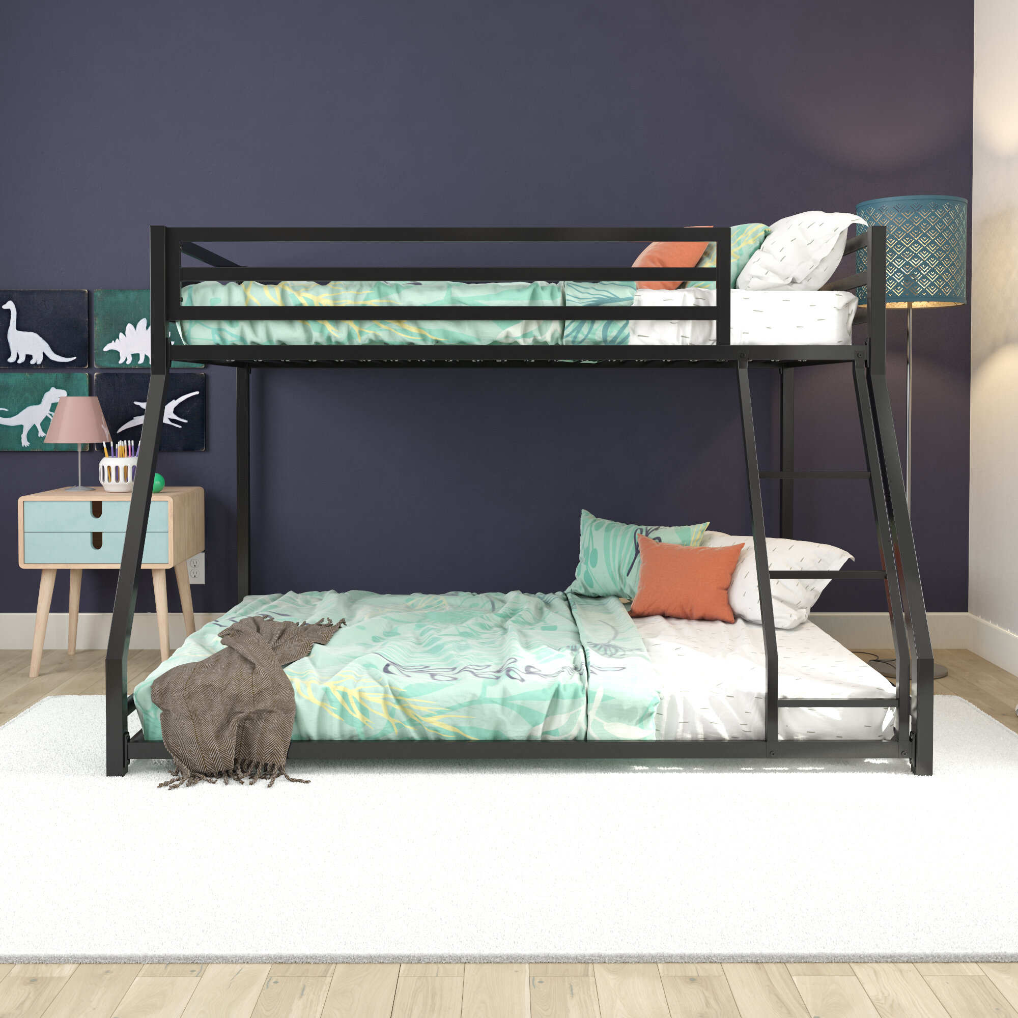 Harriet Bee Simoneau Twin Over Full Bunk Bed Reviews Wayfair