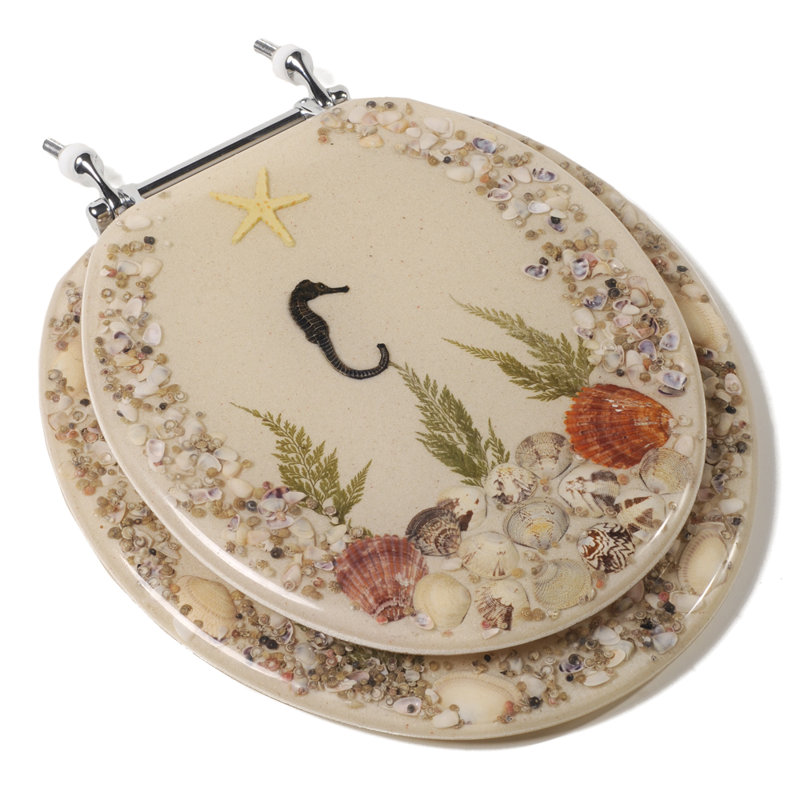 Comfort Seats Seahorse Acrylic Round Toilet Seat Reviews Wayfair Seahorse Acrylic Round Toilet Seat