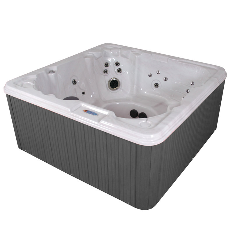 Qca Spas Jamaica Luxurious 8 Person 90 Jet Hot Tub With Led Light And Ozonator Wayfair