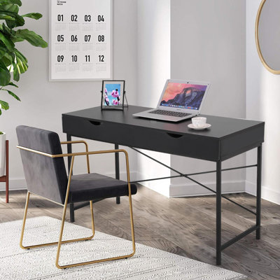 Study Pc Table Workstation Rectangular Computer Desk Office Set Inbox Zero