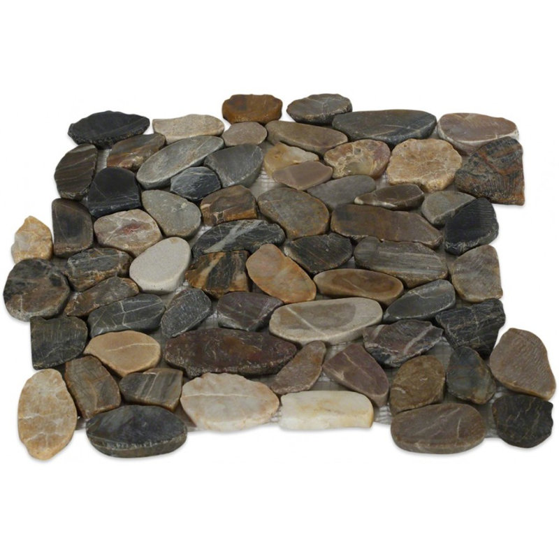Ivy Hill Tile Rock Flat Cru Random Sized Engineered Stone Pebble Tile ...