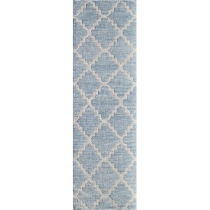 Zara Hand-Woven Blue Area Rug