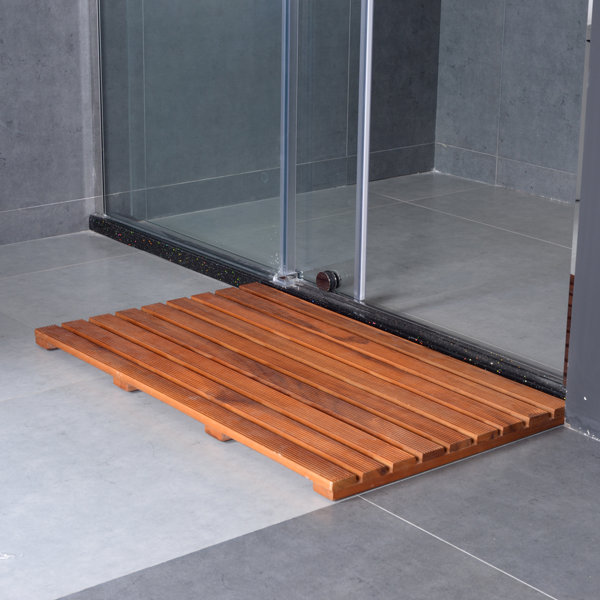 Large Teak Shower Mat Wayfair Teak wood bath mat feet shower floor natural bamboo non slip large 50x70cm. large teak shower mat