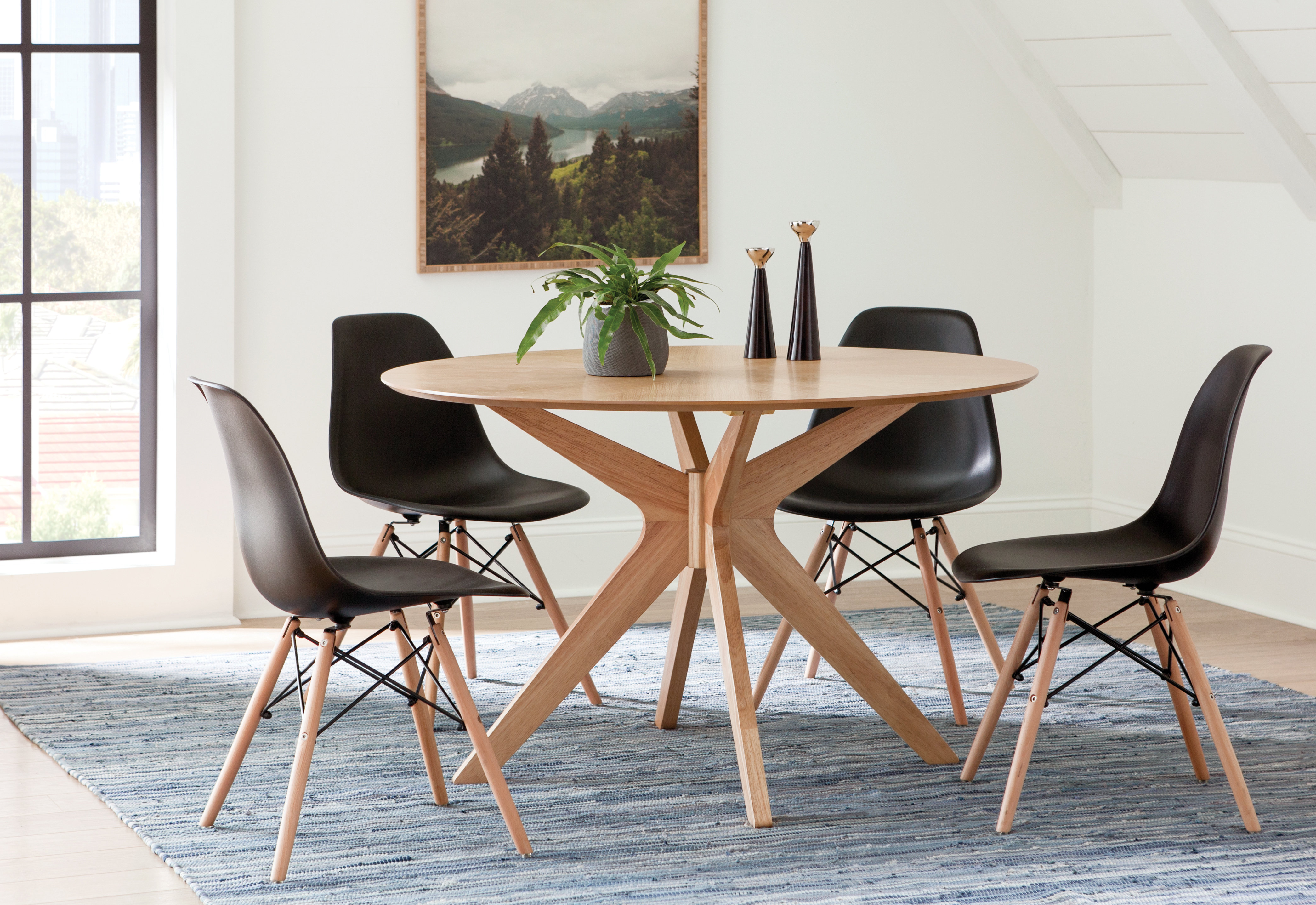 Langley Street Sheryl 5 Piece Solid Wood Dining Set Reviews Wayfair