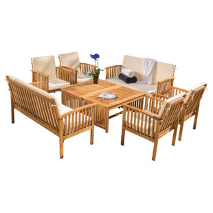 Outdoor Sofa Sets Joss Main Roosevelt 8 Piece Sofa Set With Cushions