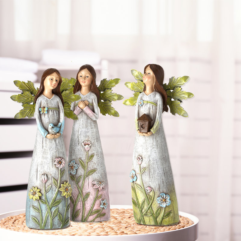 Rosalind Wheeler 3 Piece Kellogg Resin Metal Garden Angel Statue Set Wayfair Designing and constructing beautiful gardens that make the most of your outdoor space. 3 piece kellogg resin metal garden angel statue set