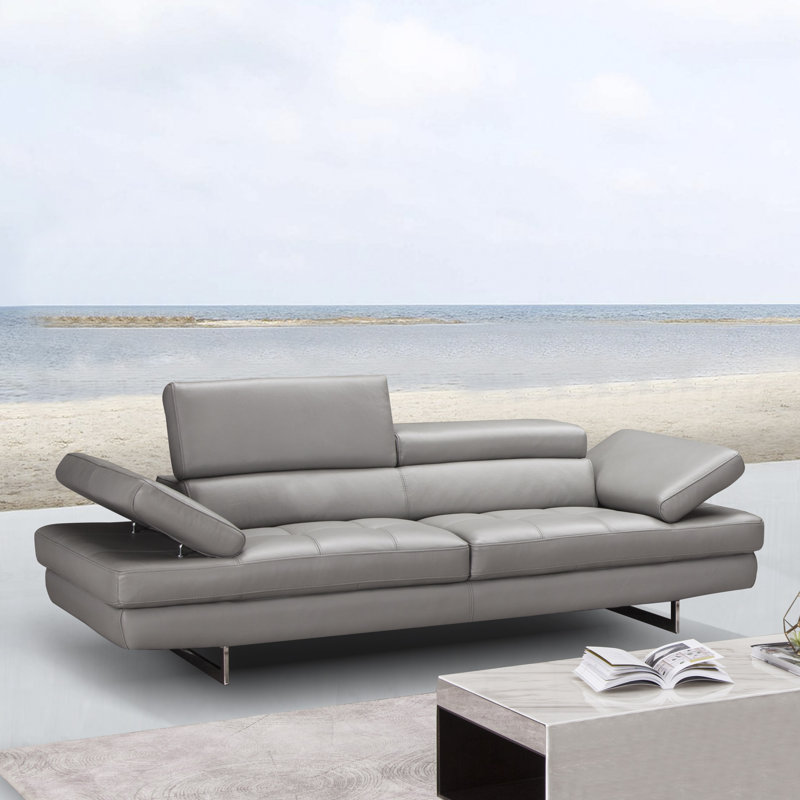Orren Ellis Maxwell Leather Sofa Wayfair Maxwell Leather Sofa