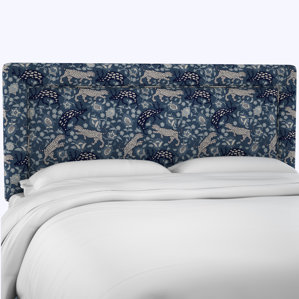 Fiesta Linen Upholstered Panel Headboard by Bloomsbury Market