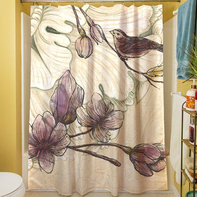 Phalangère Single Shower Curtain Lark Manor