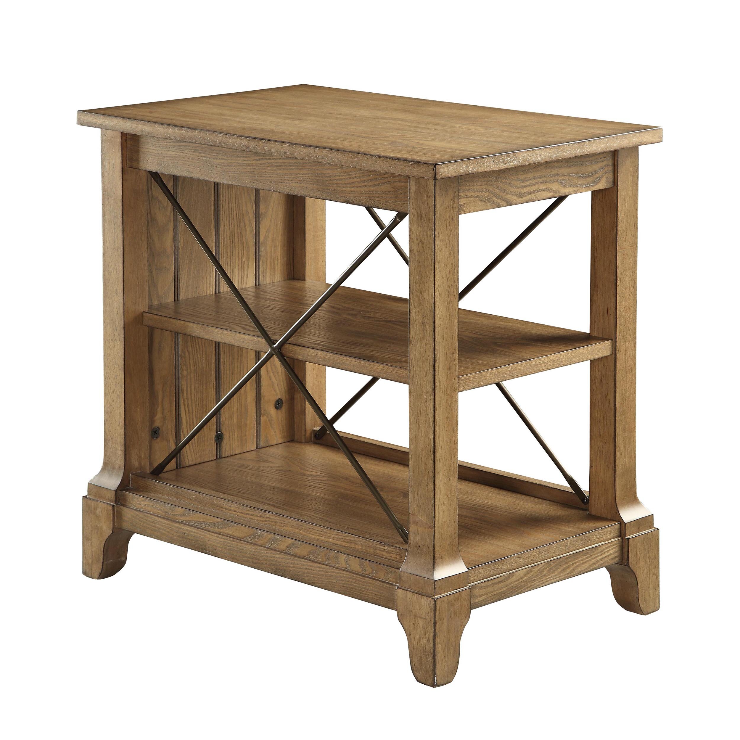 August Grove Henton 3 Tier End Table With Storage Wayfair