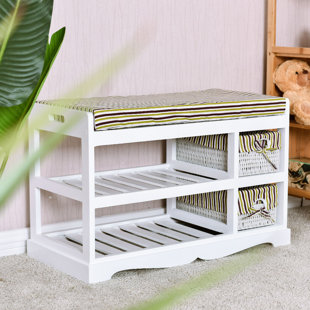 Entryway Bench Shoe Rack Wayfair Quickview