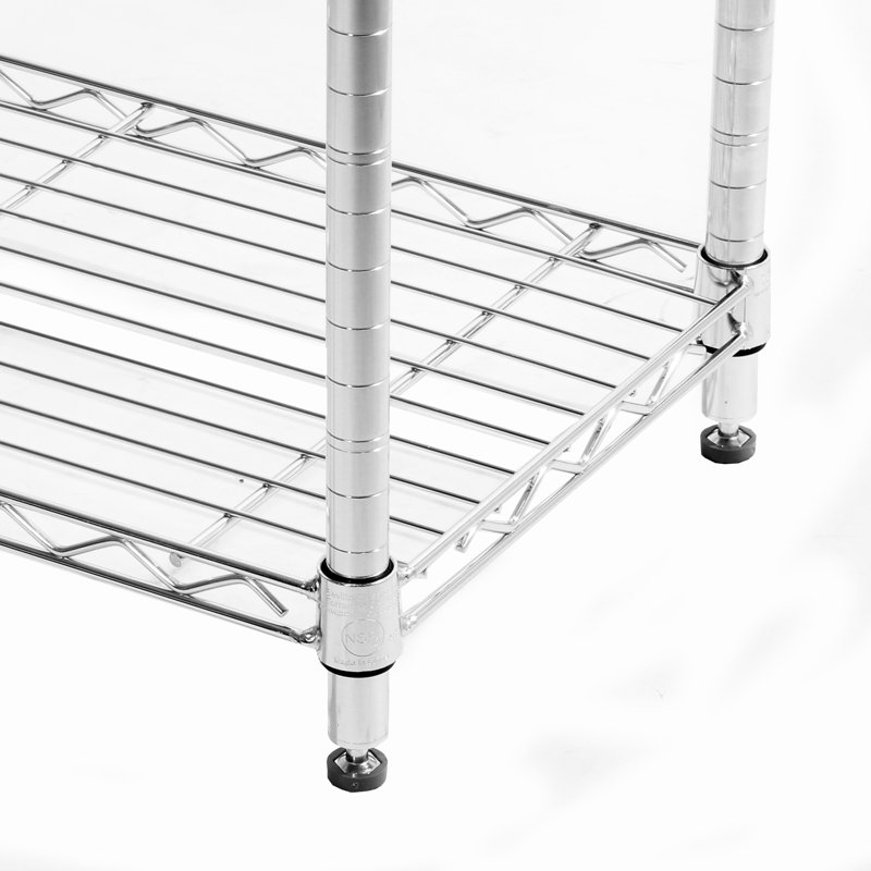 Seville Classics UltraZinc 54" H x 36" W 4Tier NSF Steel Wire Shelving
