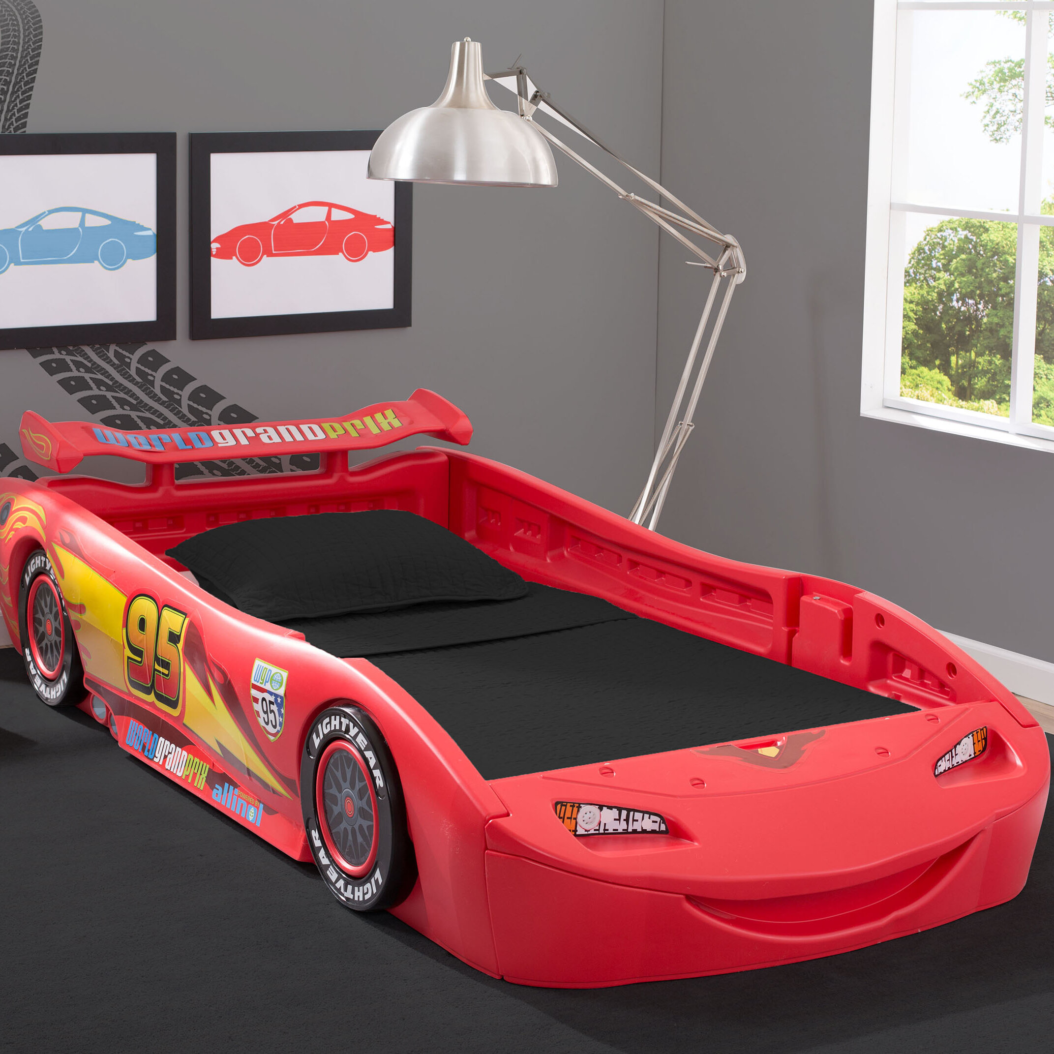 race car twin bed clearance