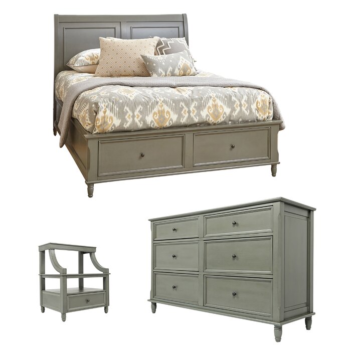 Parkridge Queen Platform Configurable Bedroom Set - 