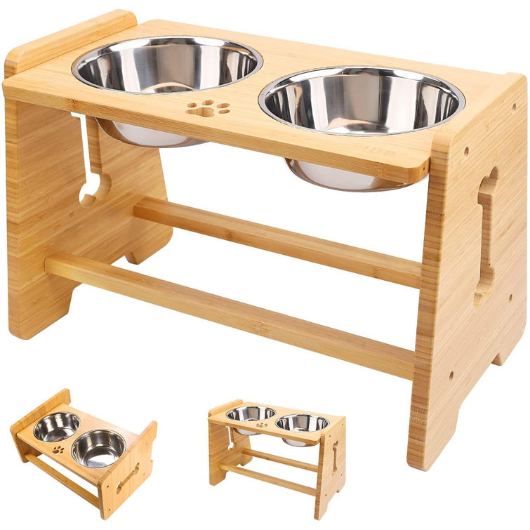 adjustable dog feeder