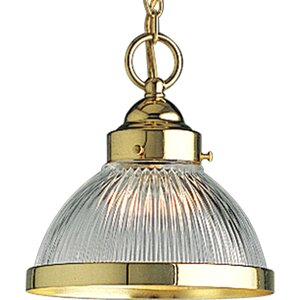 Aumiller 1-Light Prismatic Glass Pendant